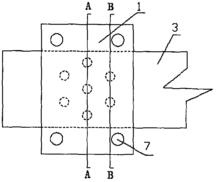 Carbon fiber cloth anchorage device