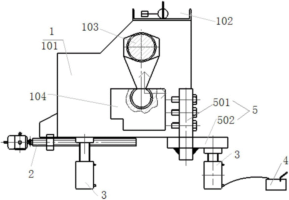 Jacking method of rack of double-sided shears