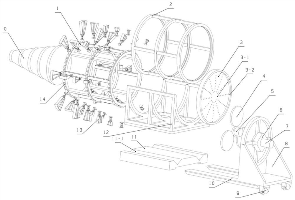 Rotary gravity unloading device