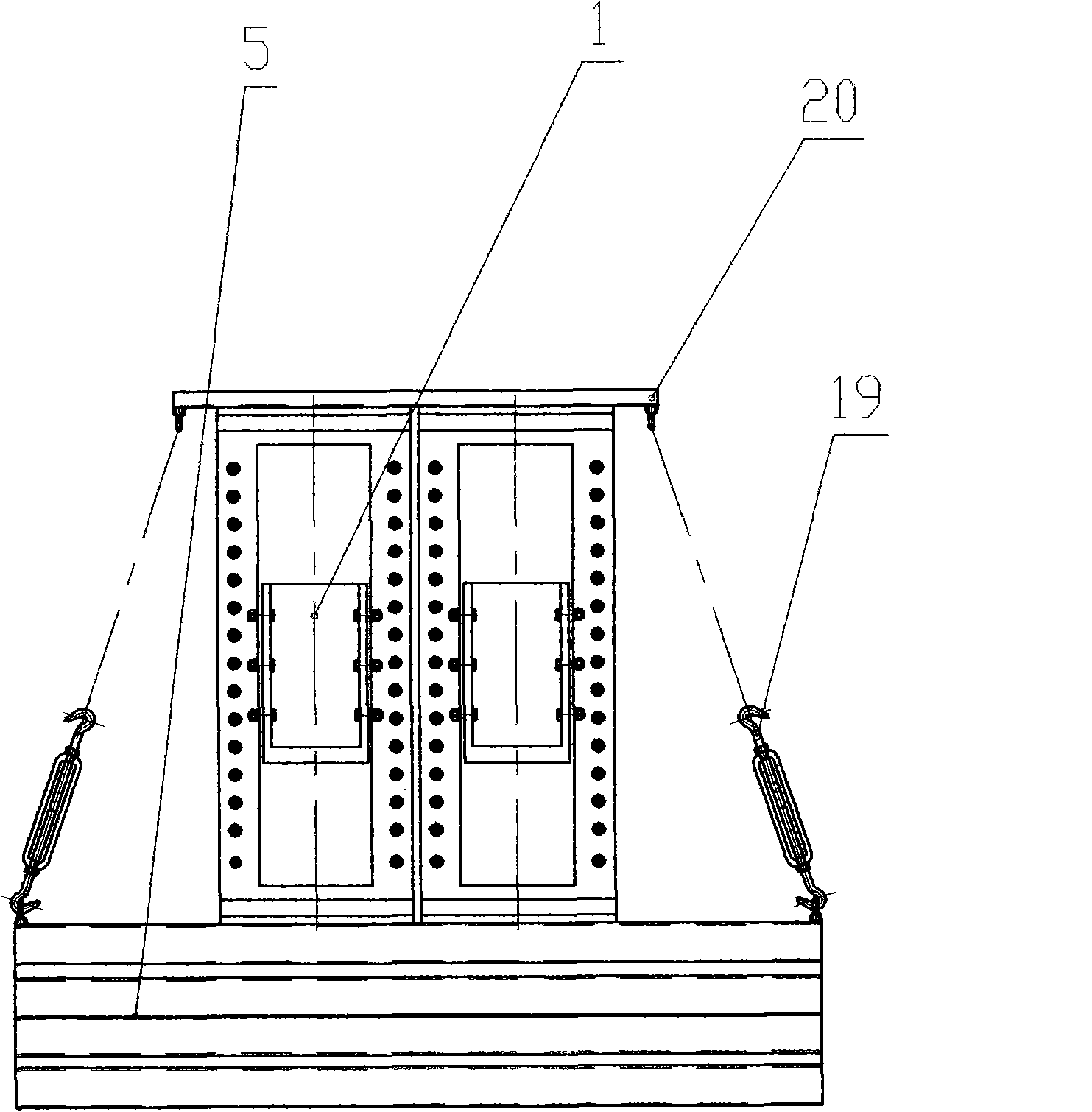 Remote control combination type railway temporary beam rapid loader