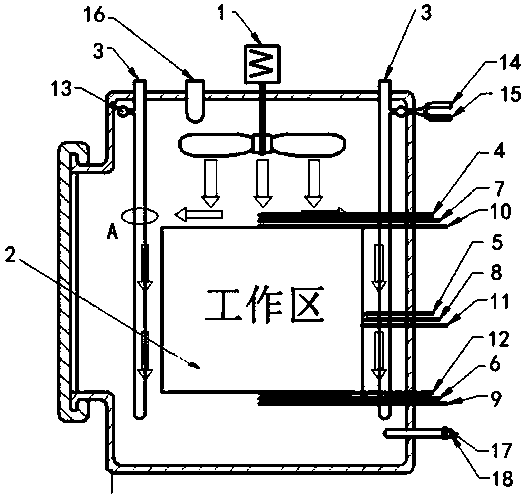 Variable frequency speed regulation device for vacuum carburizing process and speed regulating method thereof