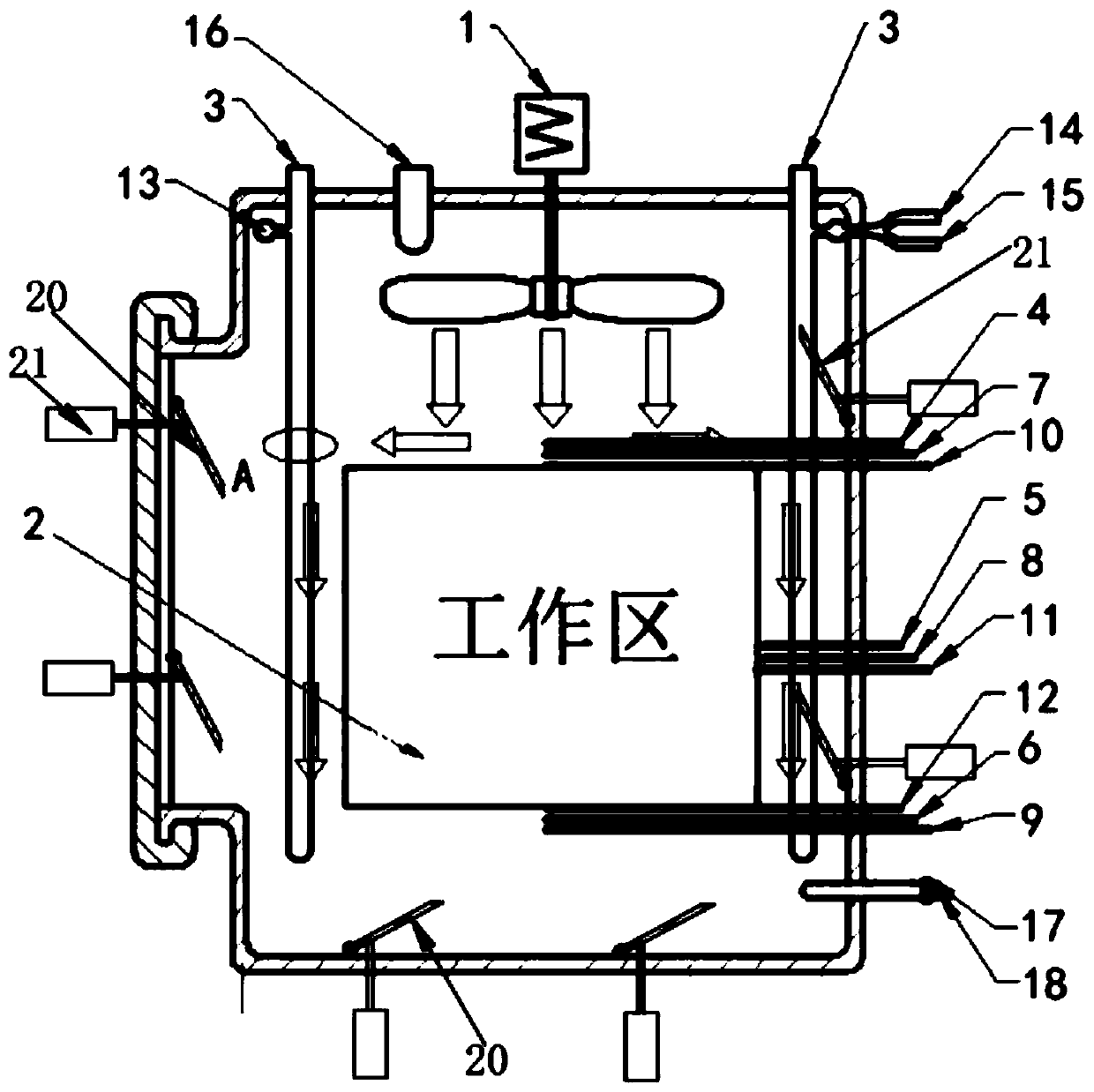 Variable frequency speed regulation device for vacuum carburizing process and speed regulating method thereof