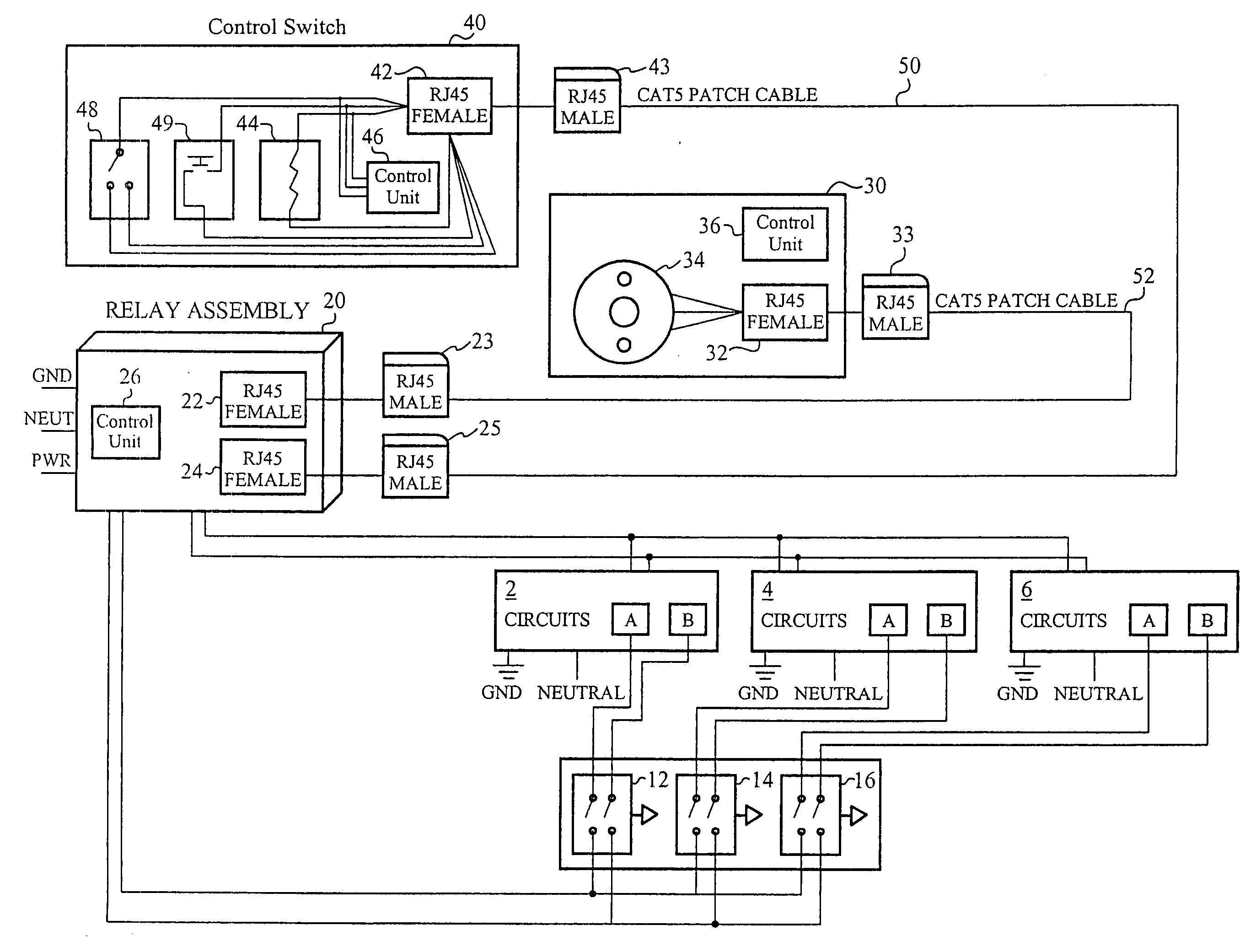 System and architecture for controlling lighting through a low-voltage bus