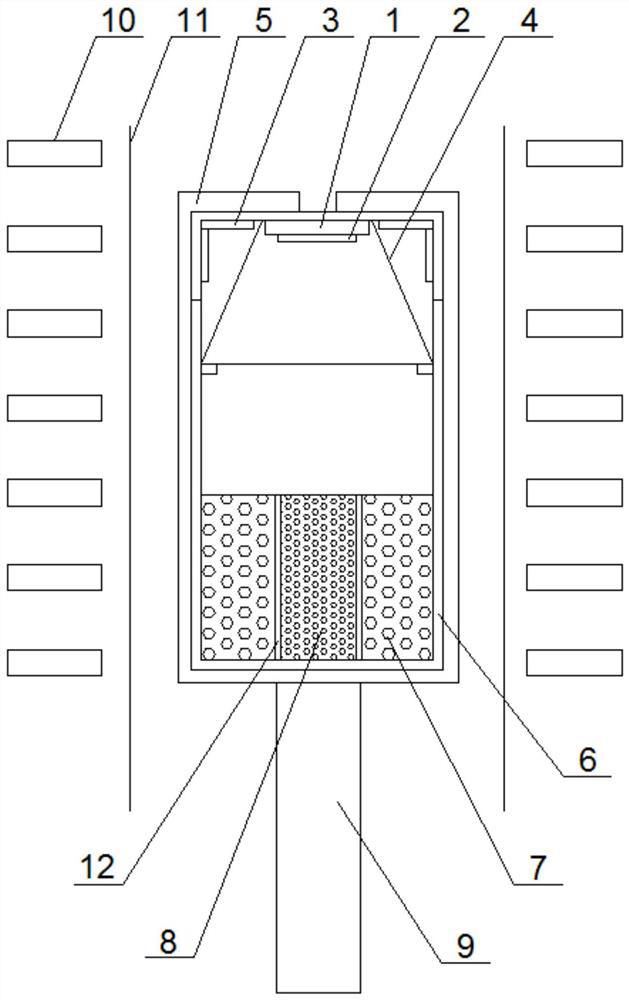 Method and device capable of effectively reducing SiC single crystal defects