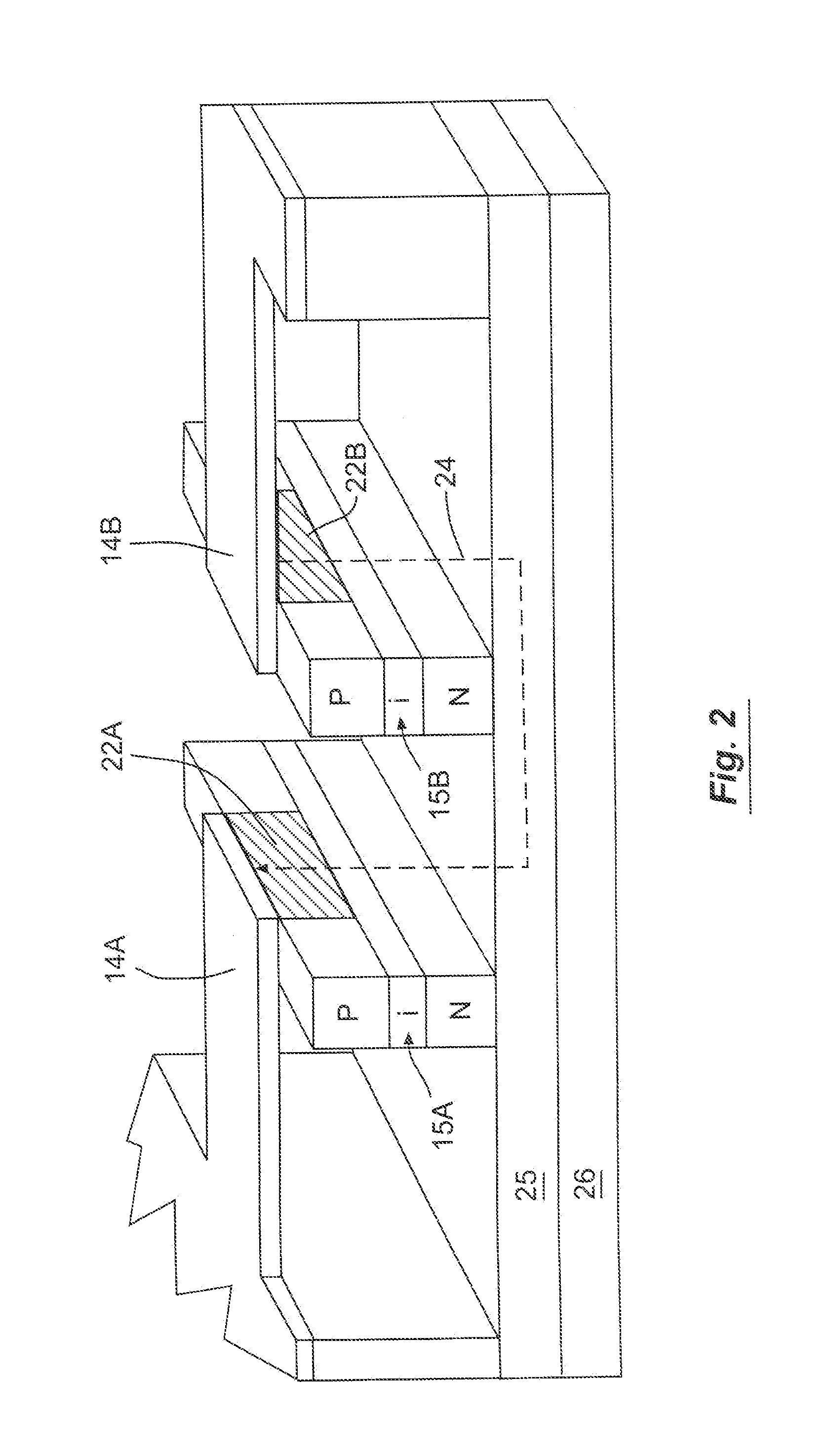 Mach-zehnder optical modulator using a balanced coplanar stripline with lateral ground planes