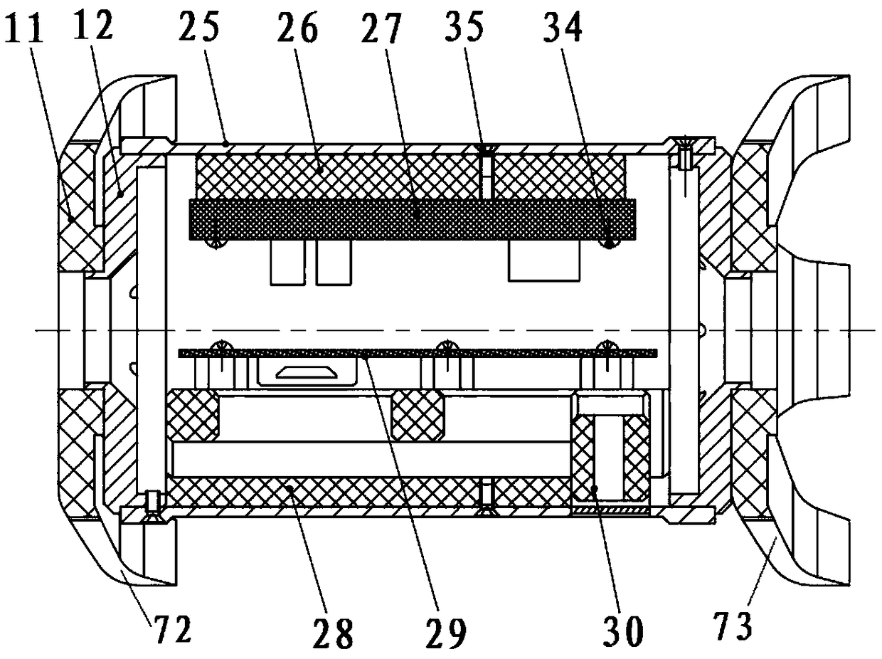 Thickness measuring system for inner wall anticorrosive coating of small diameter pipe