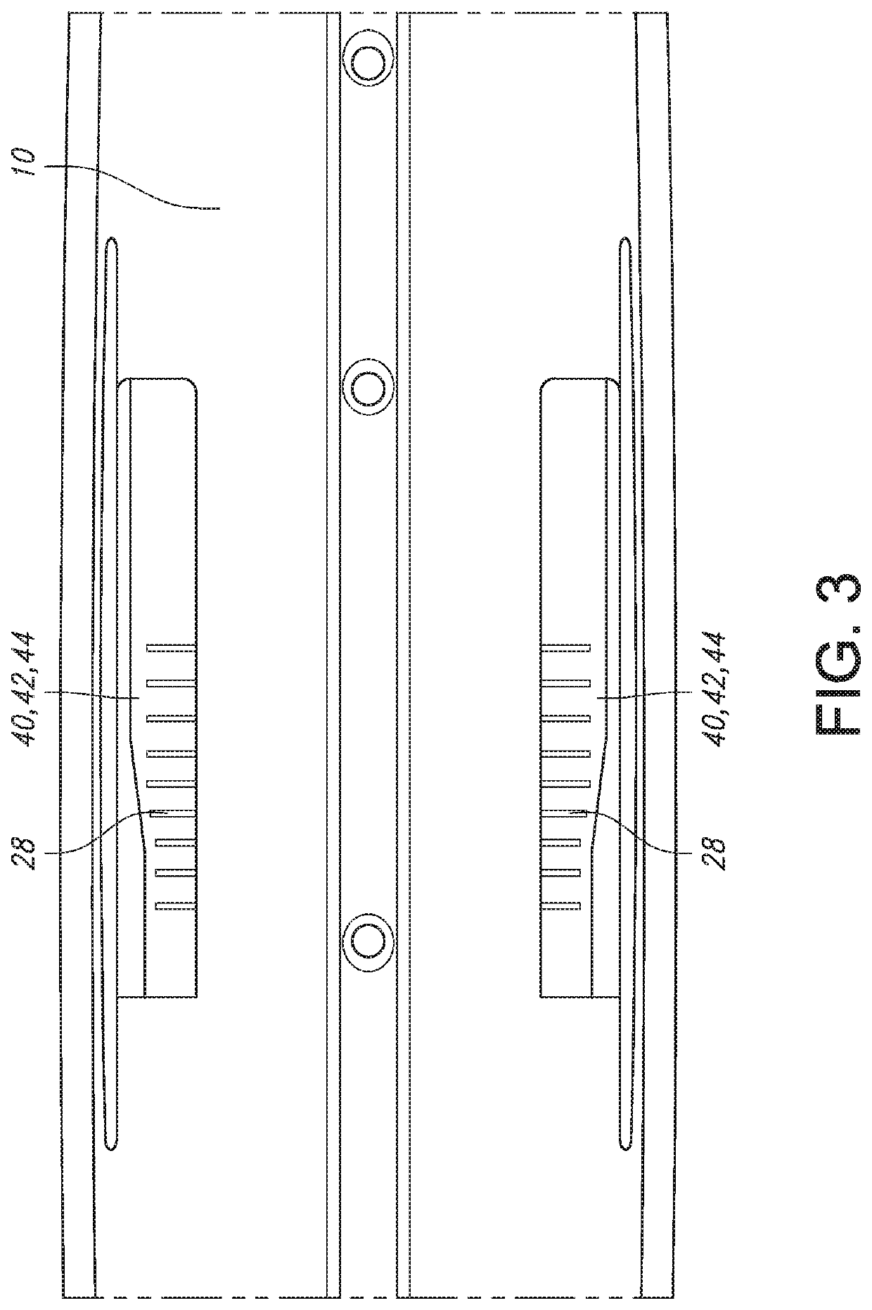 Vented ski with modified keel