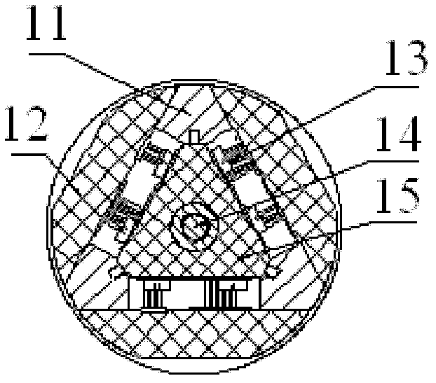 Integrated triple redundant angular displacement measuring device