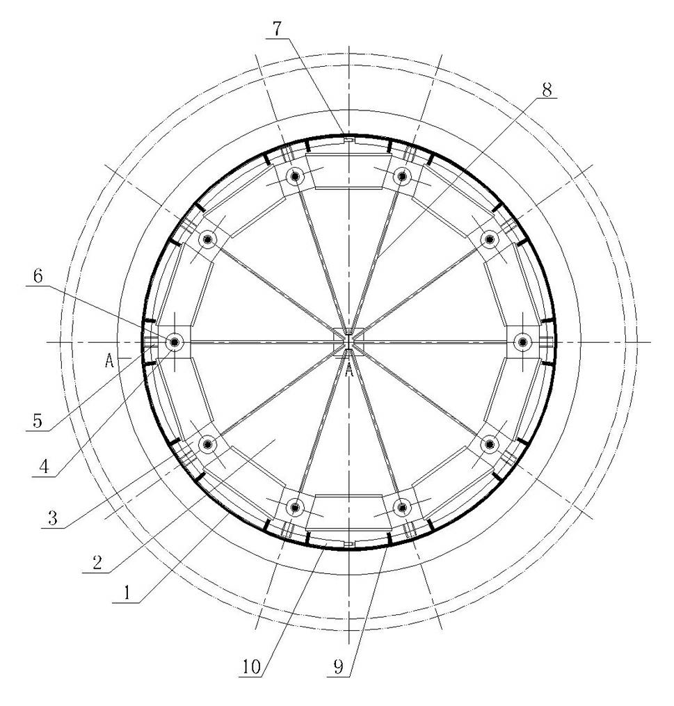 Hydraulic lifting inverted construction method for steel inner cylinder of chimney in thermal power plant