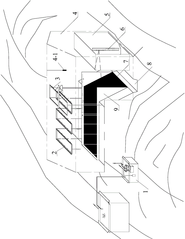 Observational method used for trench slope gravitational erosion field test