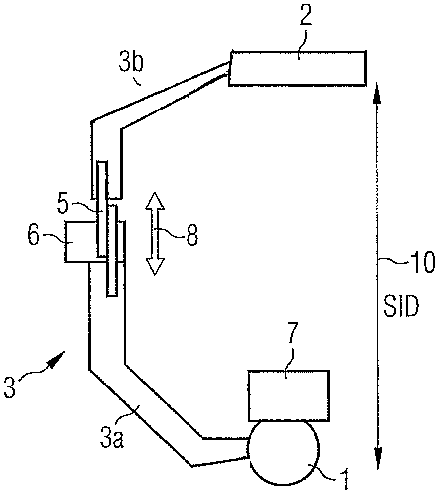 Medical system having a C-arm