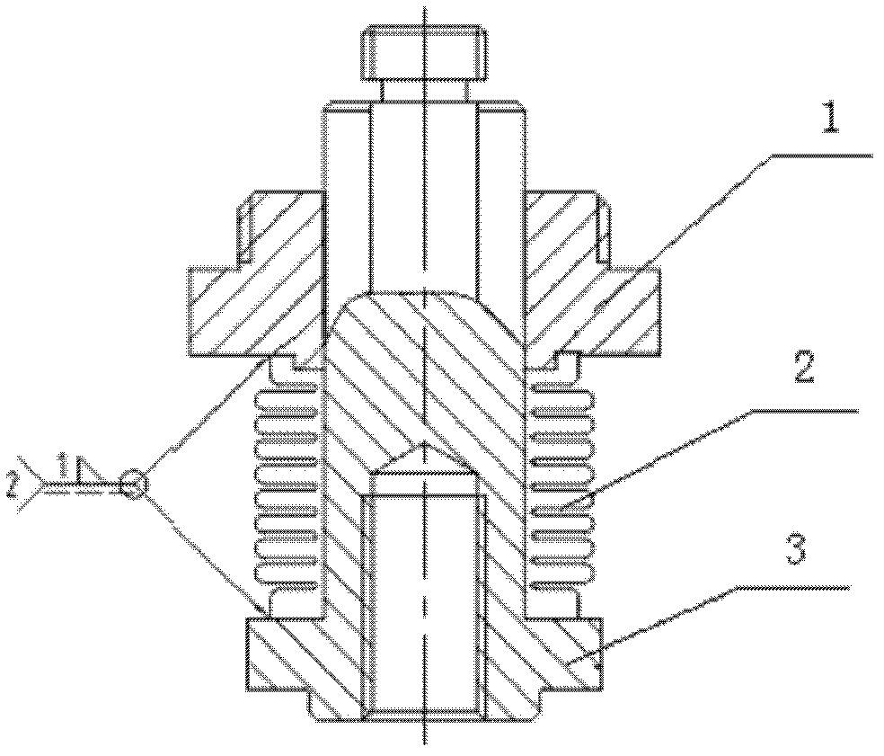 Bellows assembly of SF6 valve and manufacturing method thereof