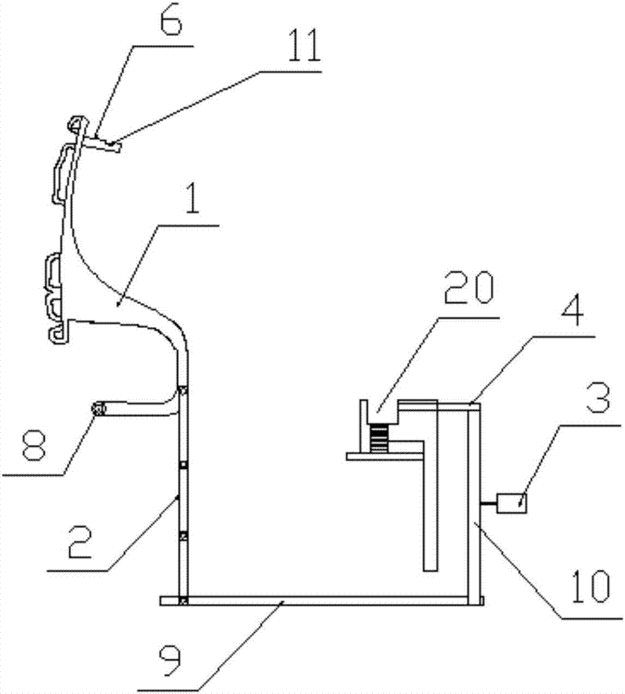 Four-bar linkage opening mechanism for charge interface cover on grille of battery electric vehicle