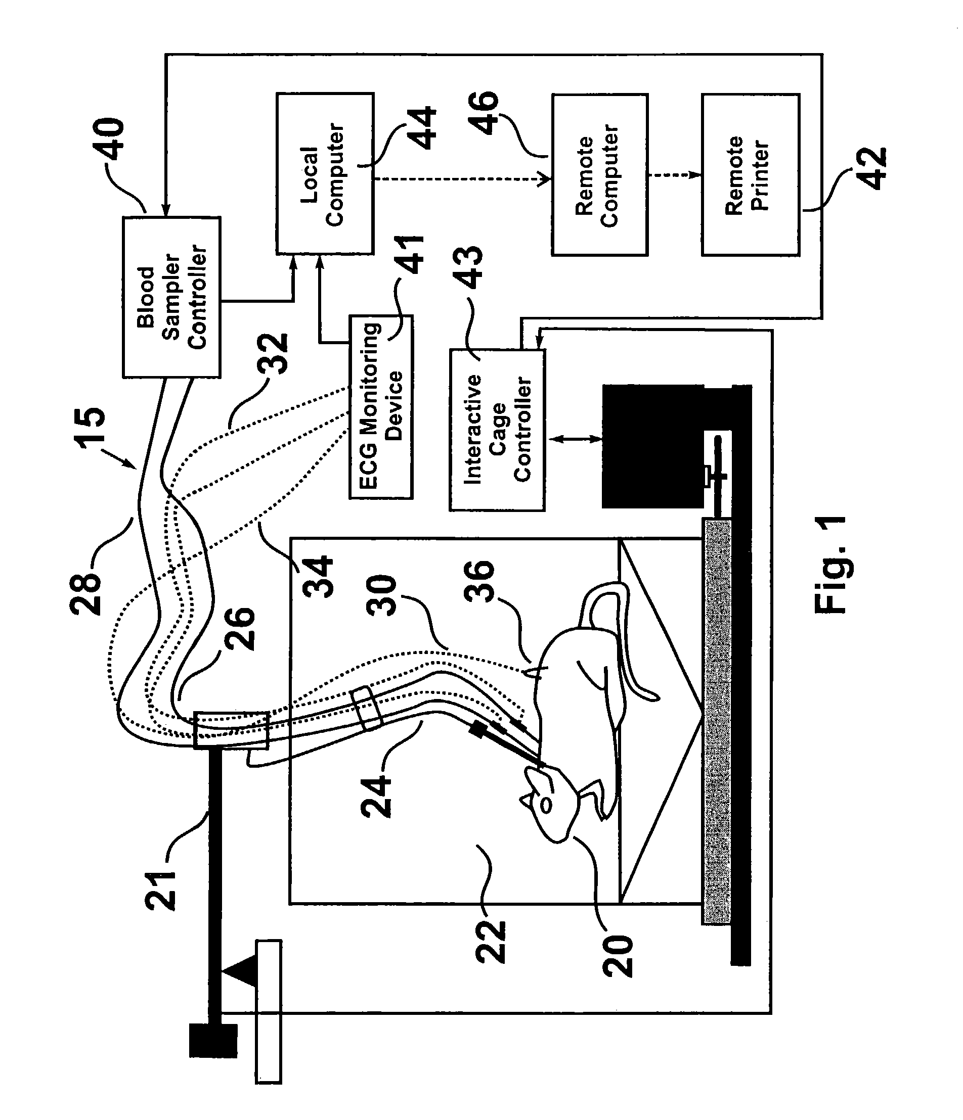 Device and method for electrocardiography on freely moving animals