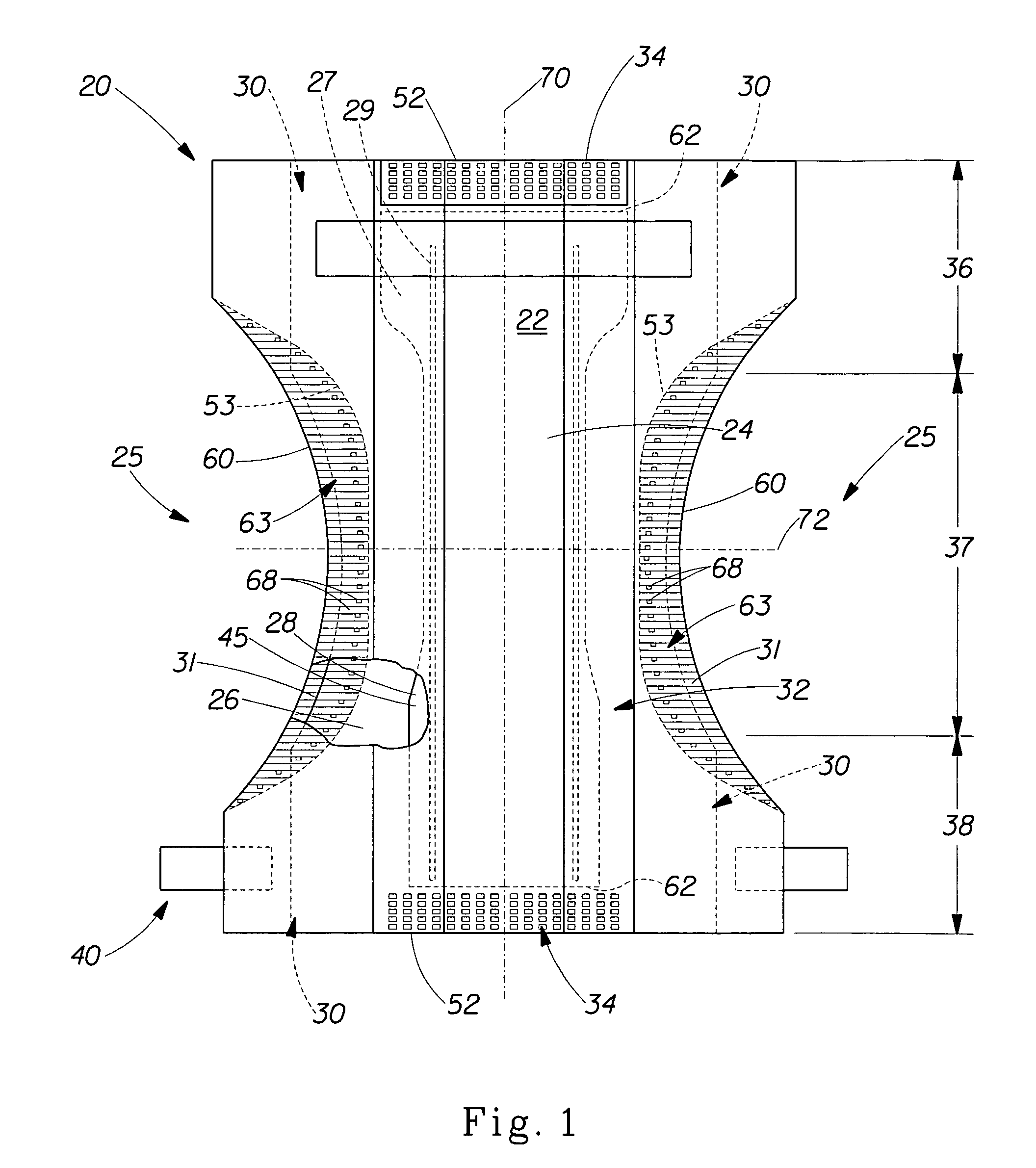 Method of making an edge fold having substantially uniform gathers for absorbent article