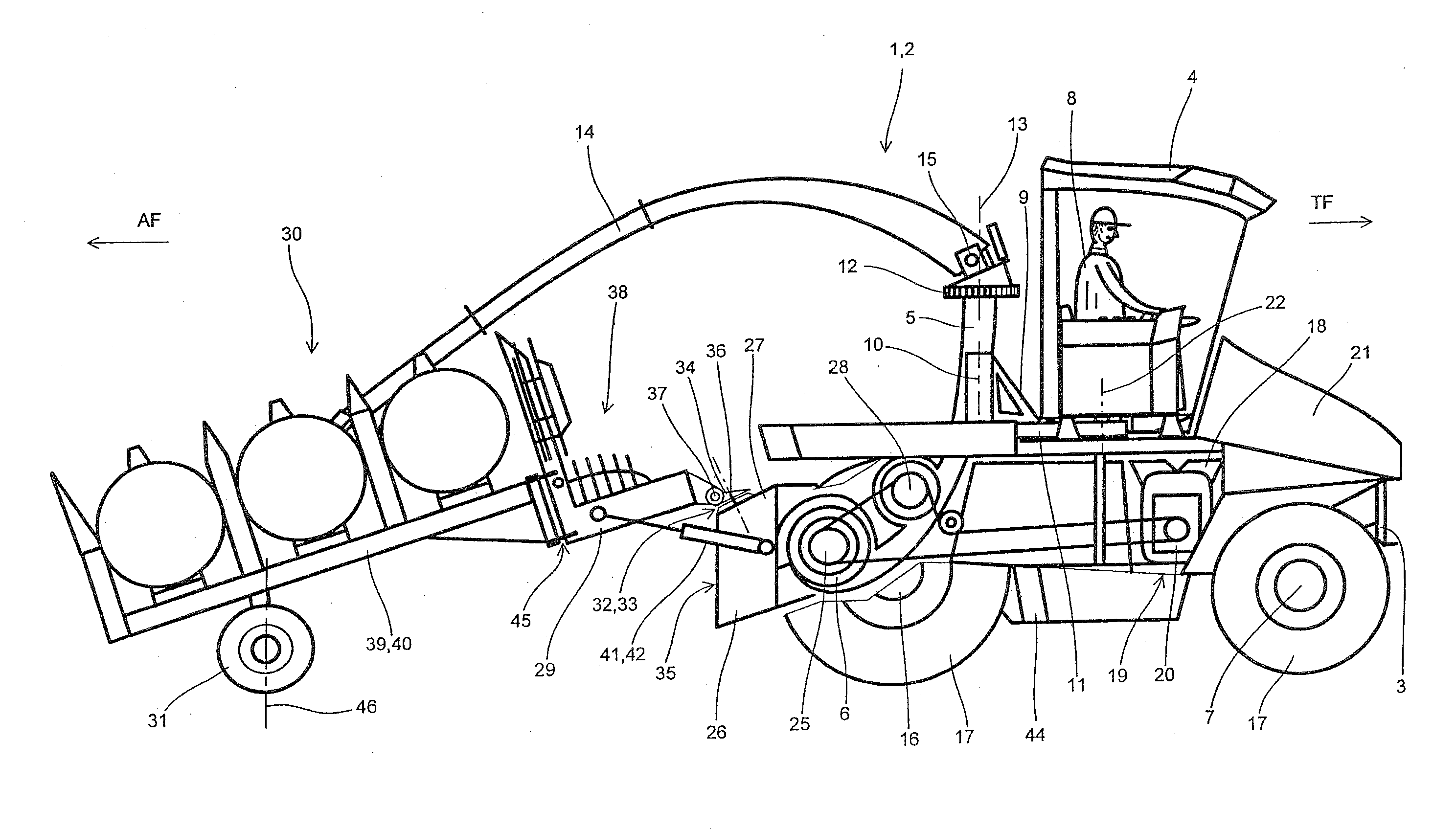 Agricultural carrier vehicle