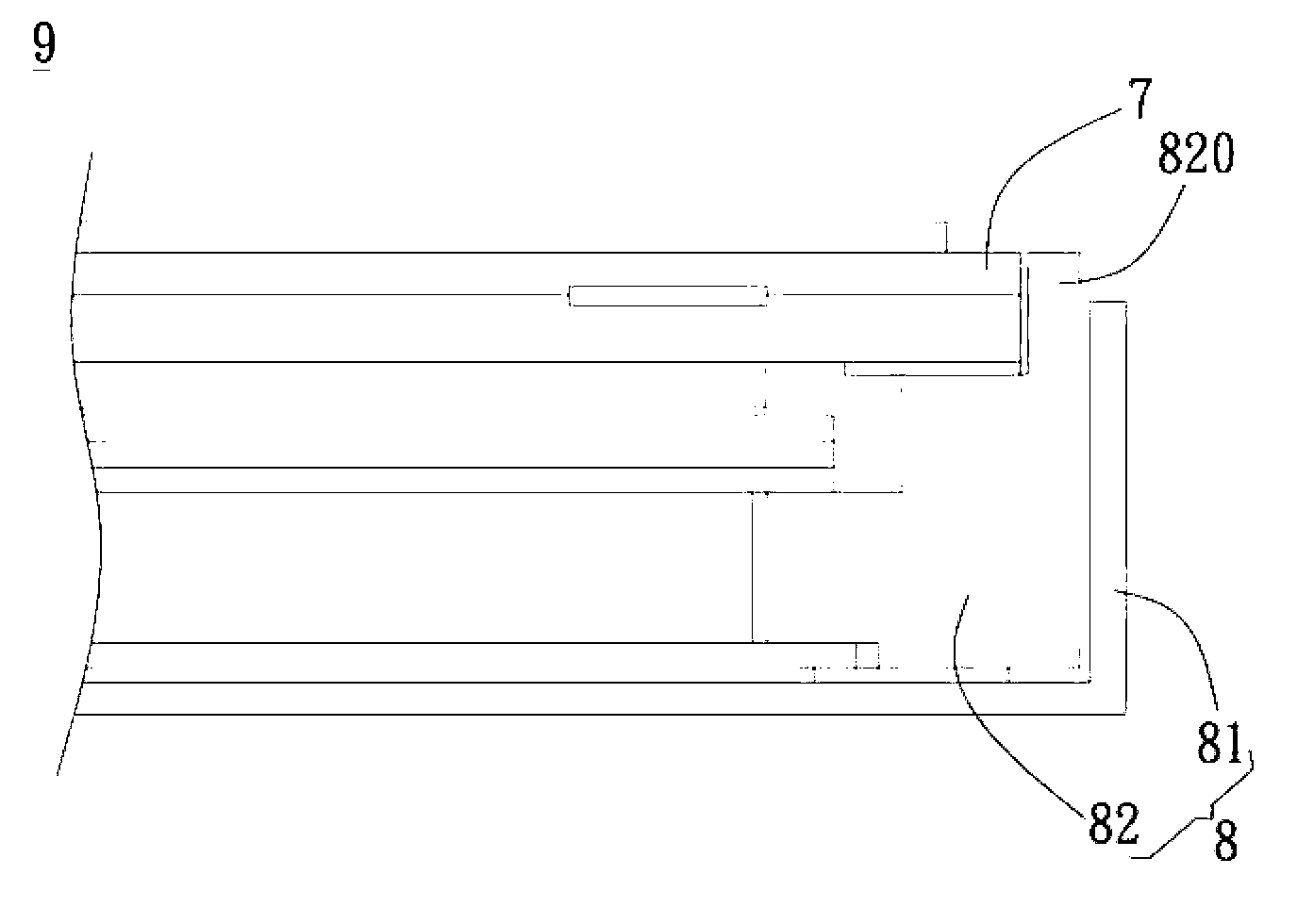 Display device with narrow frame design and backlight module thereof