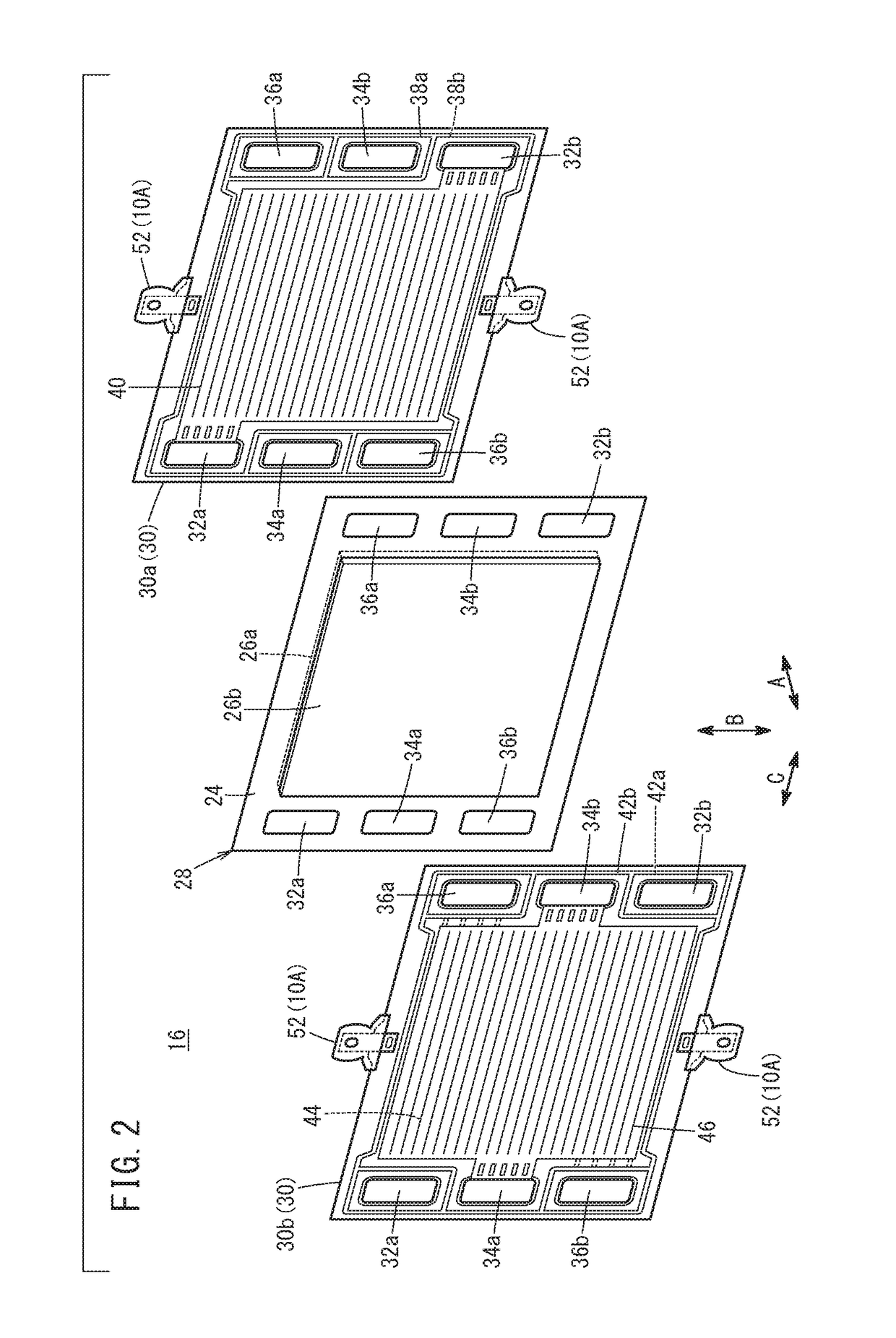 Separator supporting structure