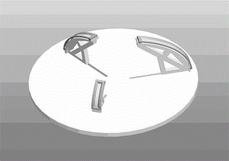 Welding fixture for ring on bottom of carrier rocket propellent tank