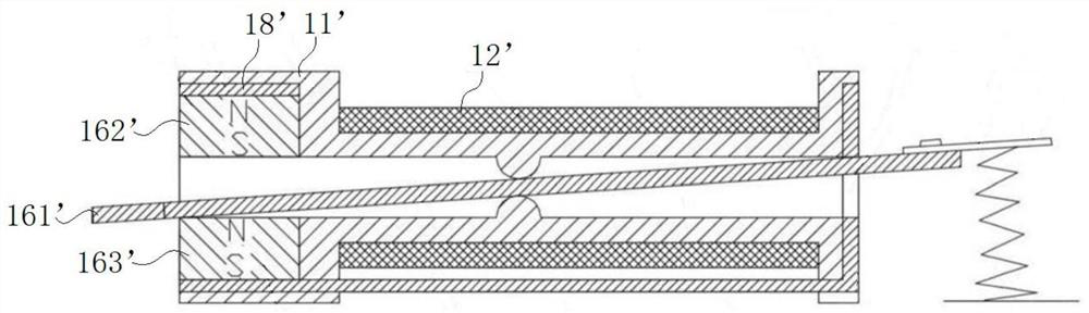 Stacked double-magnet toggle type self-generating device and wireless switch