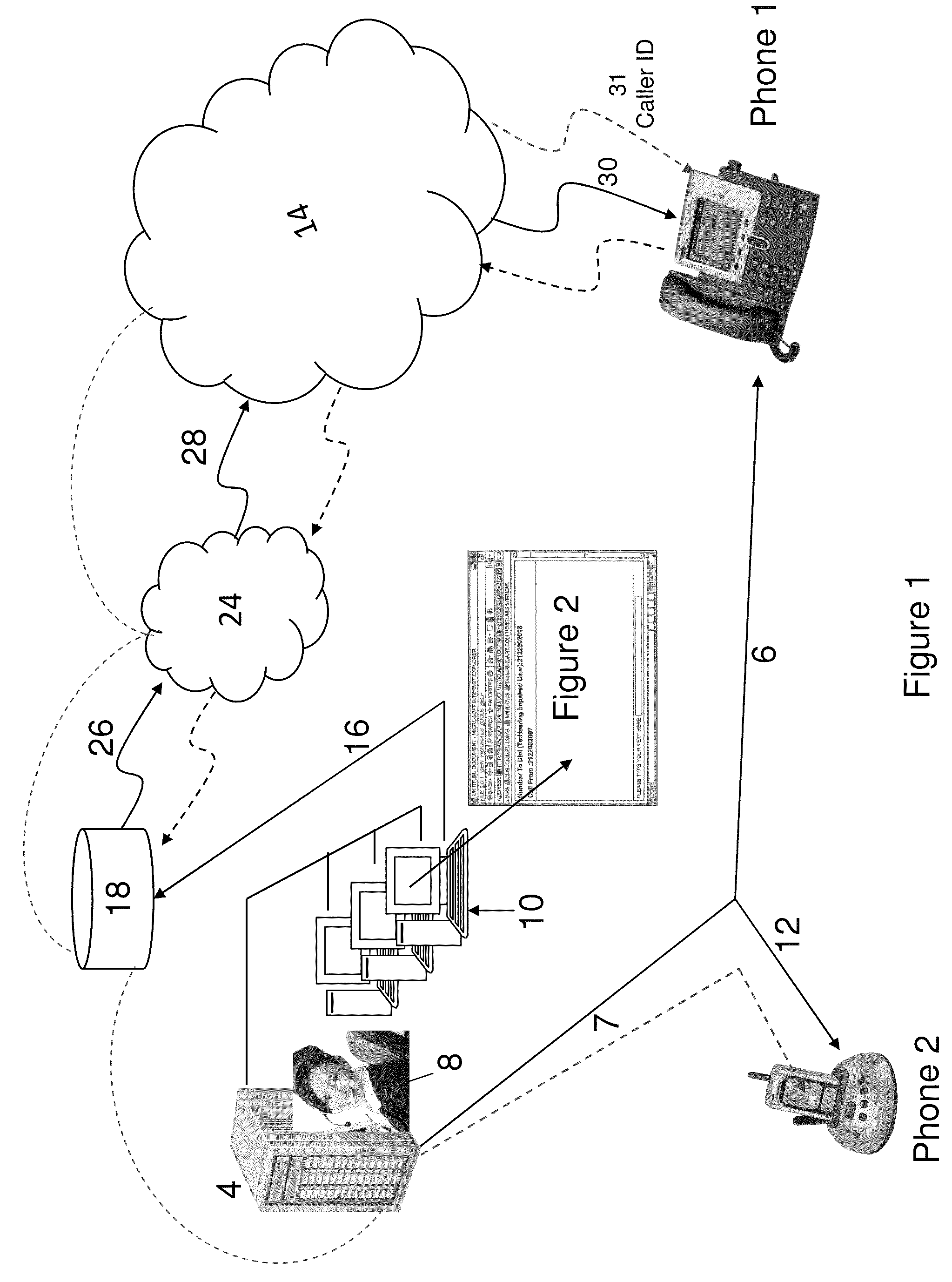 Internet protocol text relay for hearing impaired users