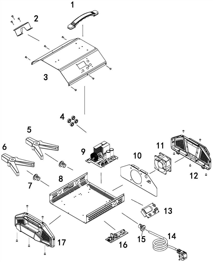 High-current starting storage battery charger based on microprocessor control technology