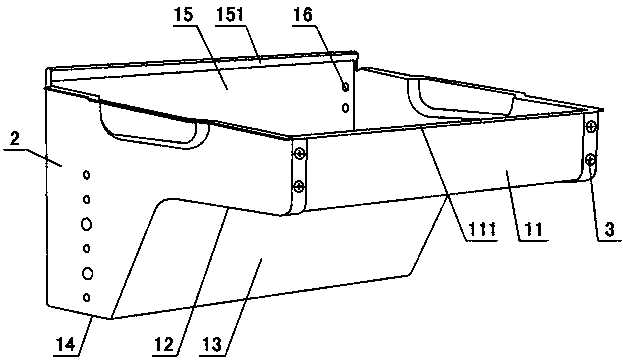 Processing method of steel member of clamshell type steel-wood desk