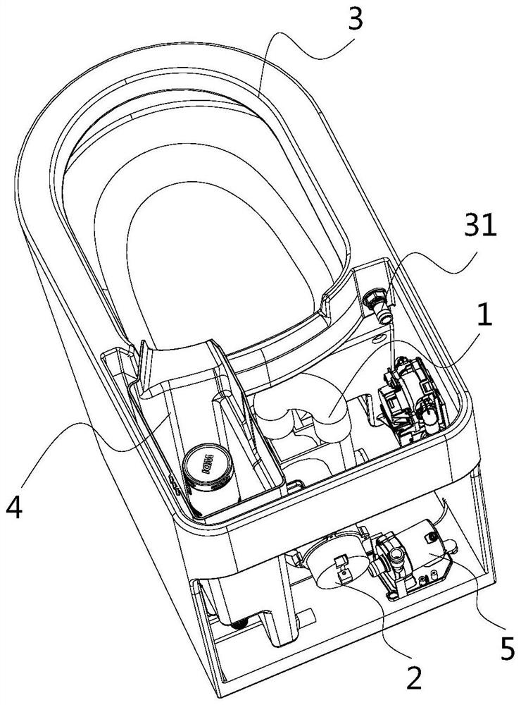 Closestool and blowdown device thereof