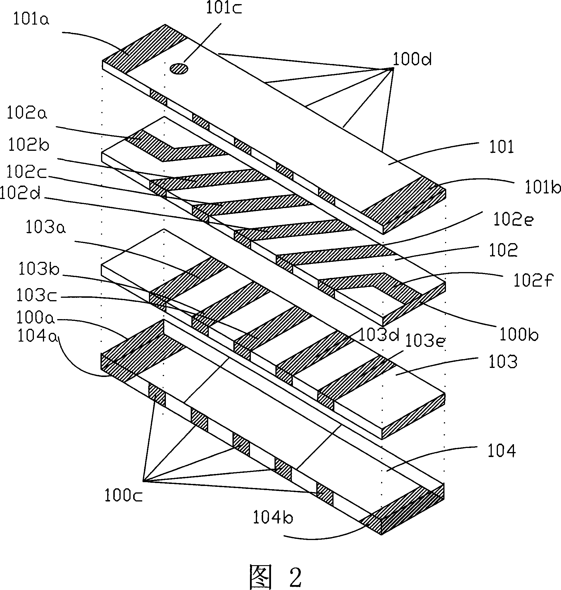 Multi-layer porcelain antenna