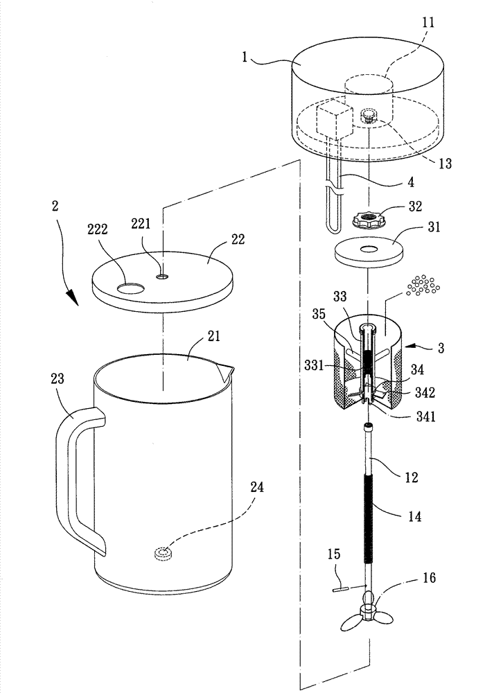 Scum juice separator and food ingredient processing method