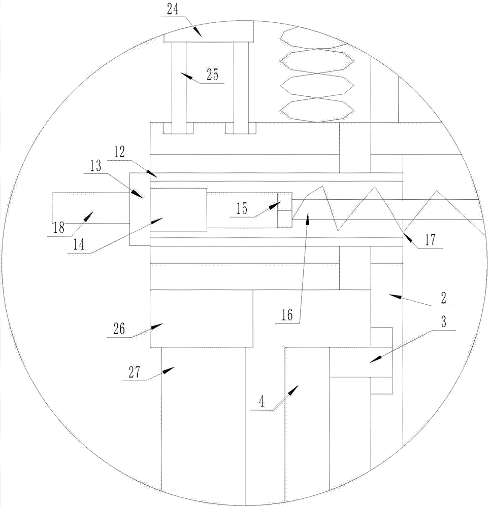 Filling manufacturing device convenient to clean