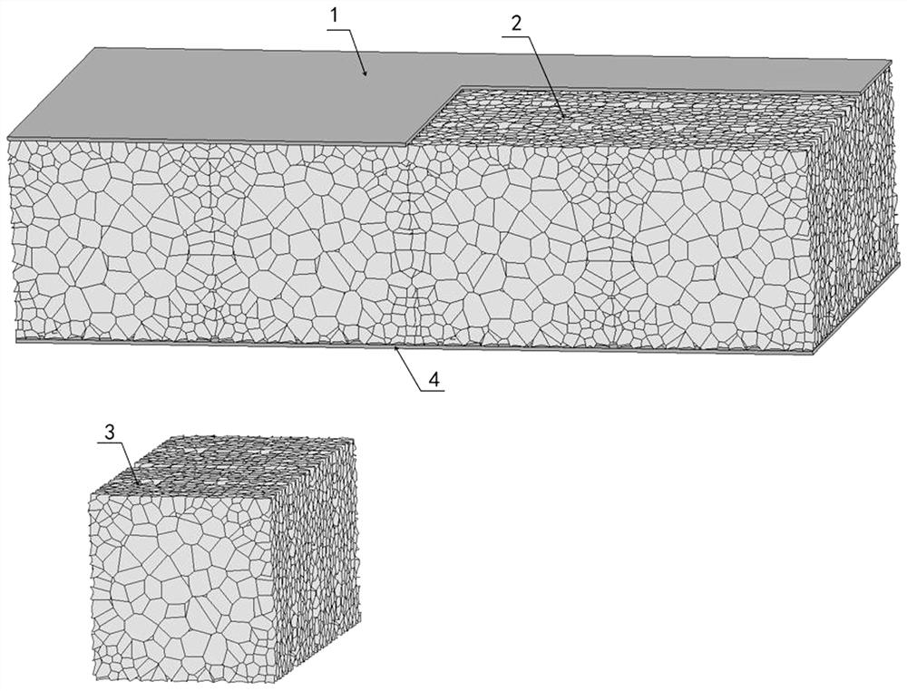 A kind of radial negative gradient aluminum foam sandwich panel and preparation method thereof