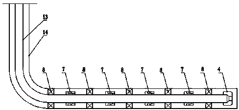 Horizontal well stage-unlimited sectional reconstruction method