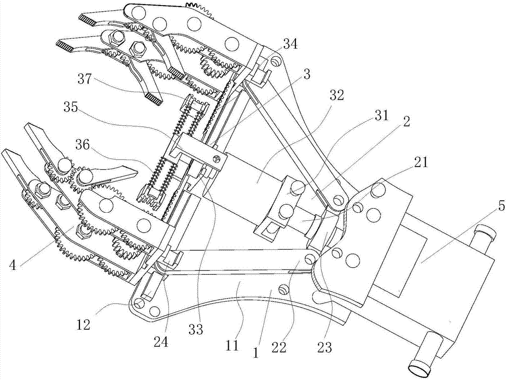 Variable posture waste picking-up end executor