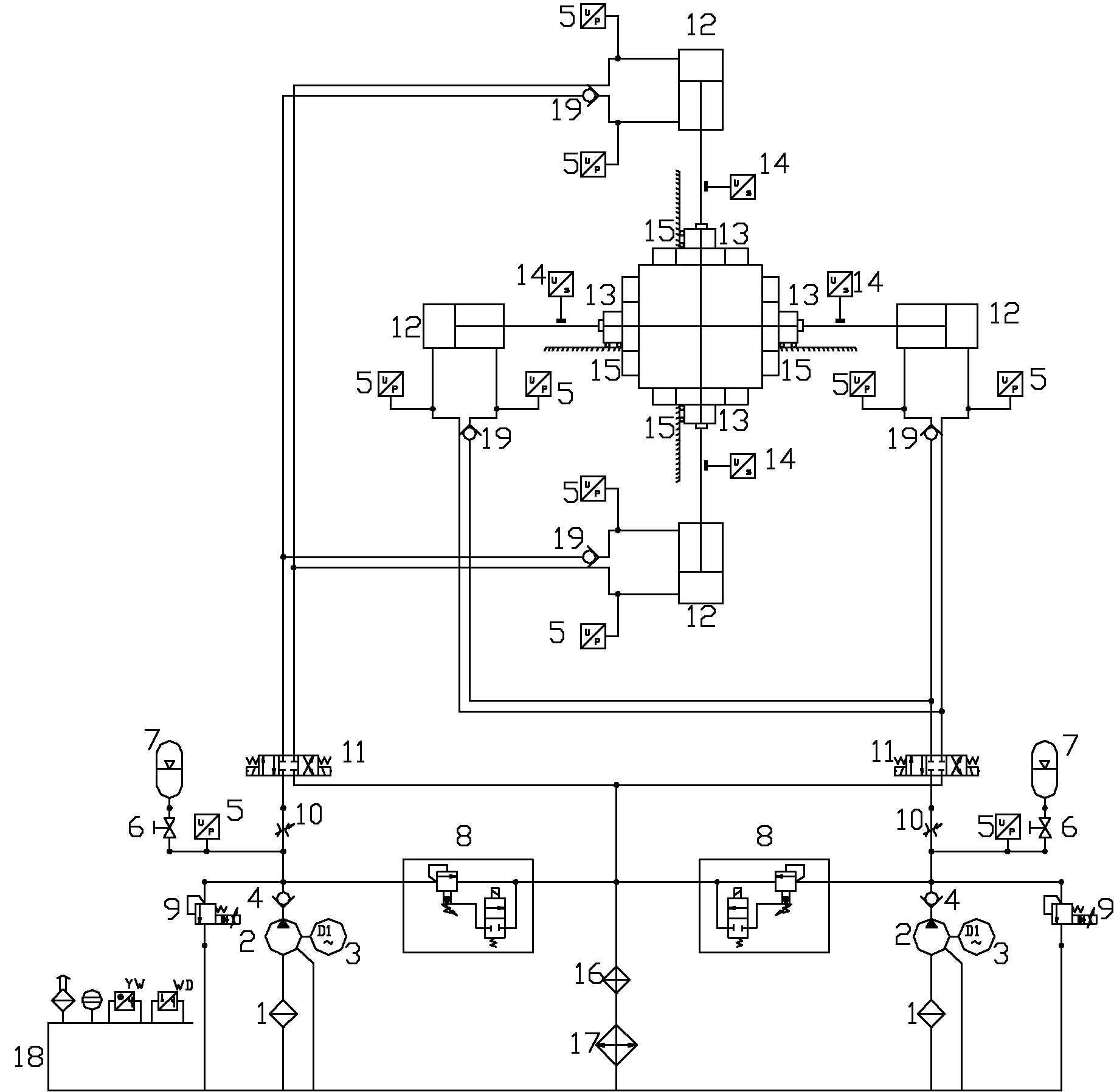 Electromechanical hydraulic loading system for film biaxial tensile test