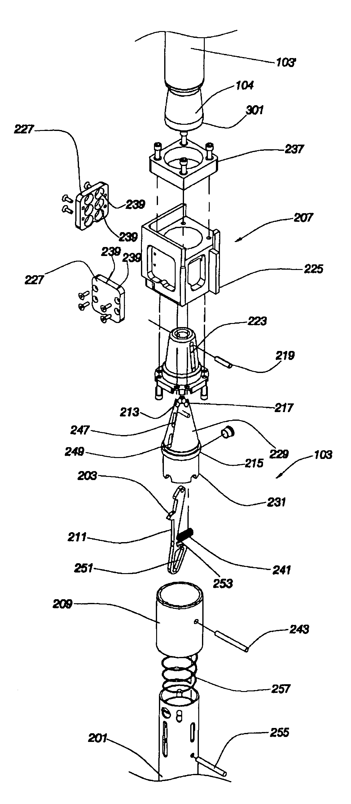 Portable locking support and platform system