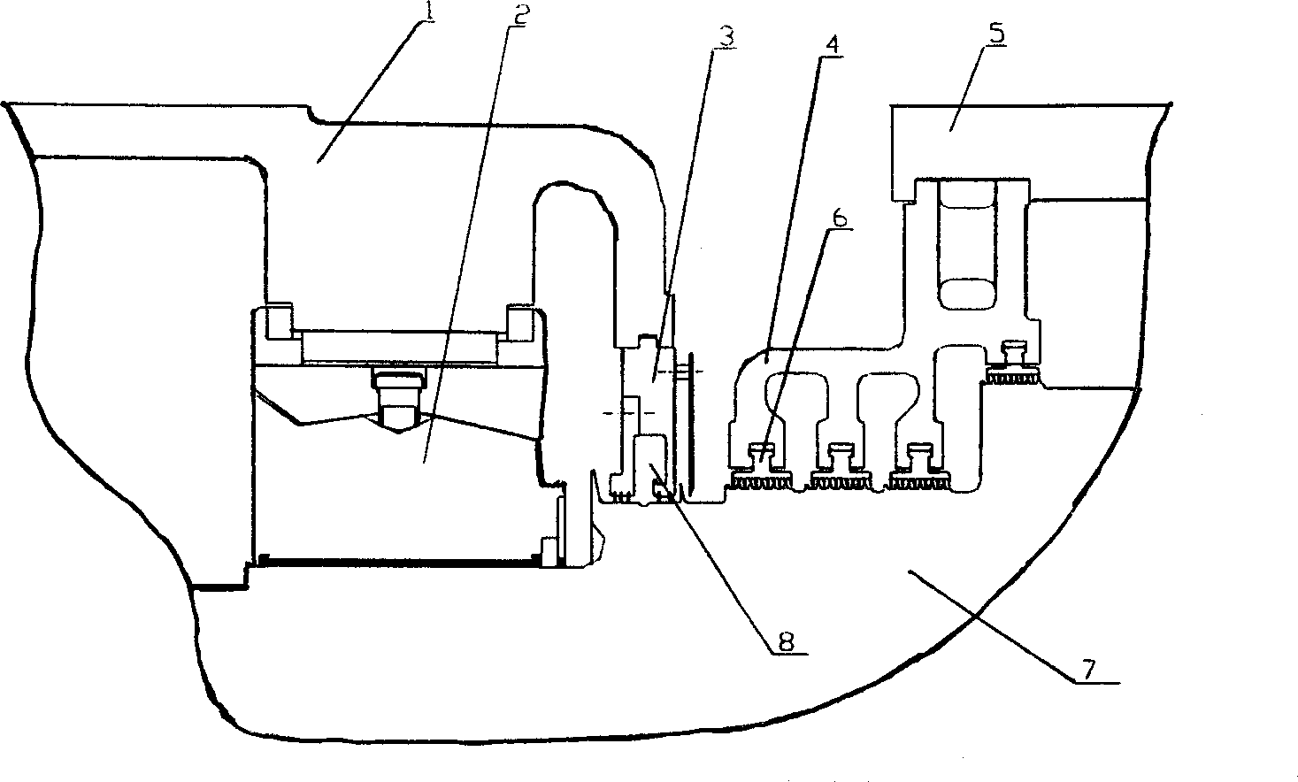 Structure for preventing water coming into turbine fuel and fuel leakaging