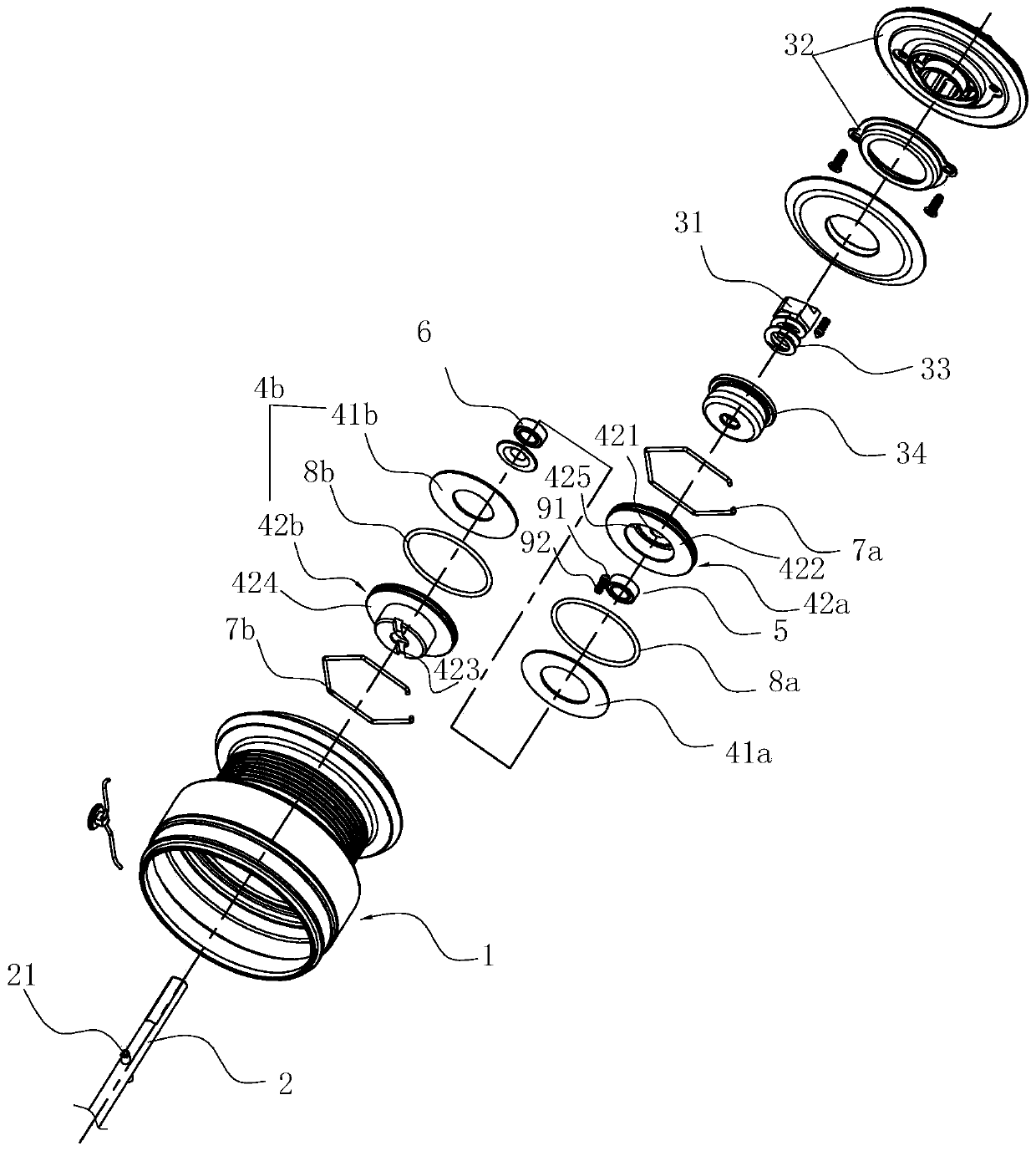 Novel line wheel structure