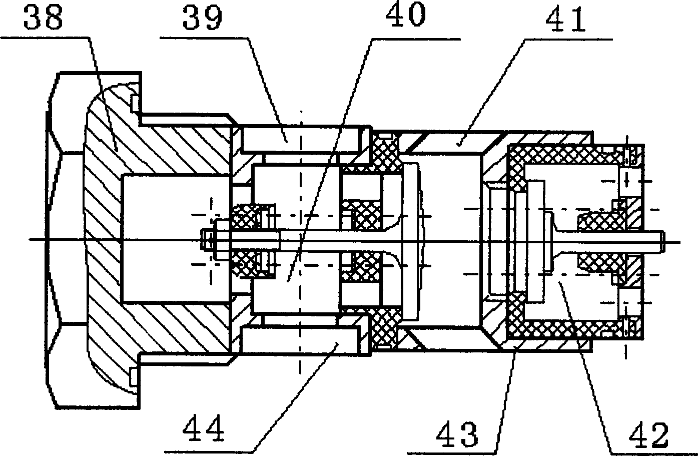 Radial valve orificing axial hydraulic pressure plunger pump