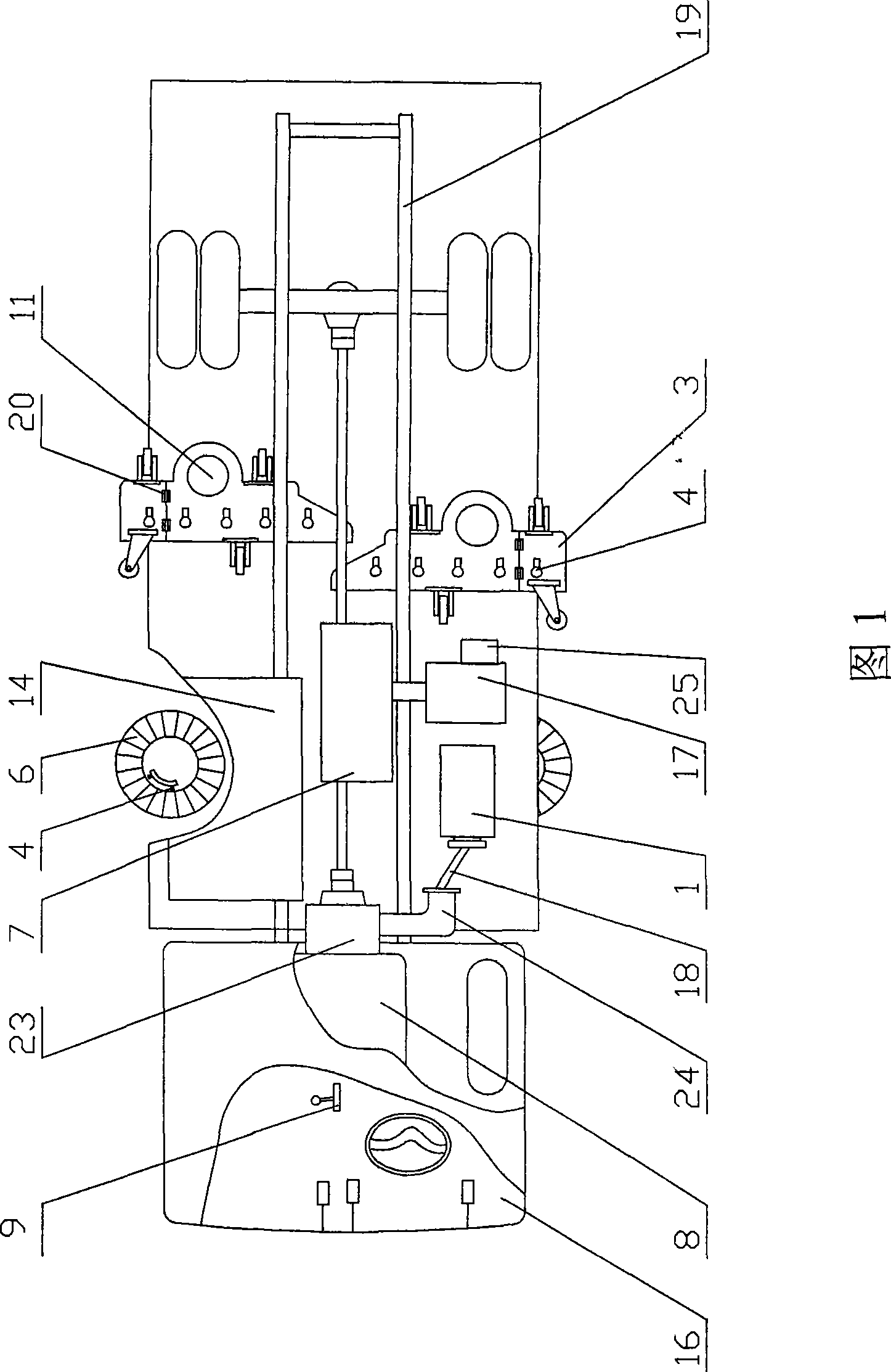 Composite transmission environmental sanitation dumper