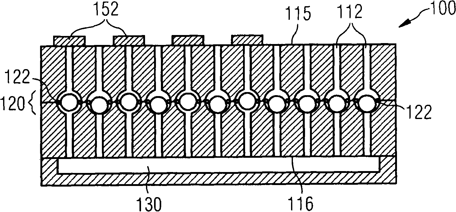 Containment of a number of electronic components with suction channels with a pneumatic adjustment element