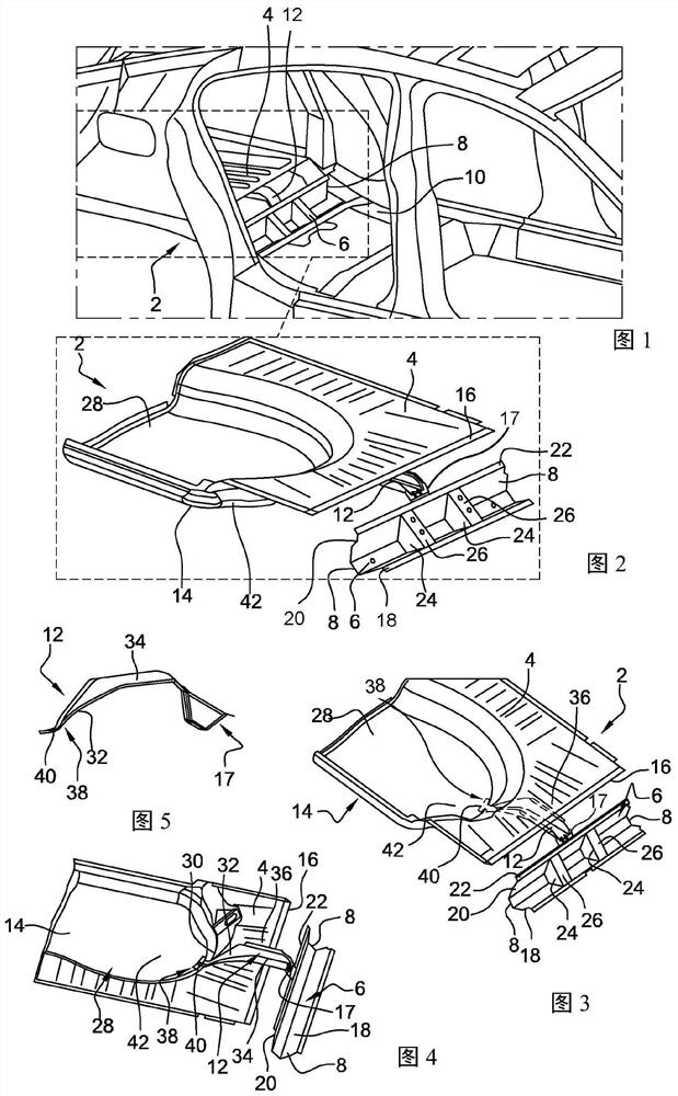 Motor vehicle body structure with rear seat base crossmember reinforcement