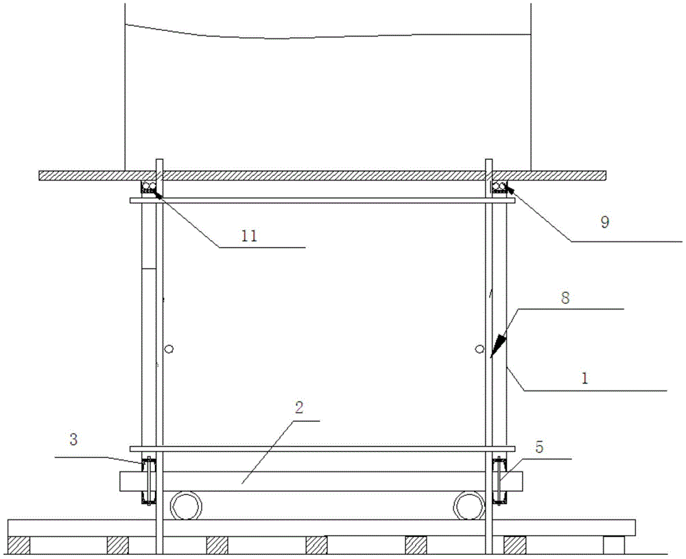 A kind of flat scaffolding for coal mine