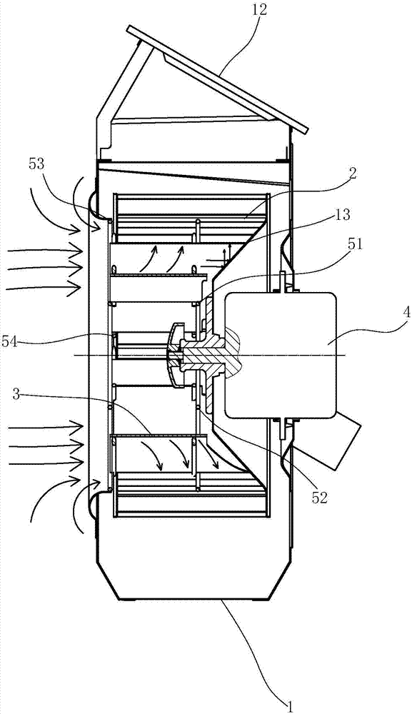 Multi-wing centrifugal fan