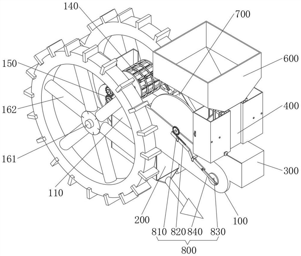 Potato planting device with dicing processing mechanism for agricultural production