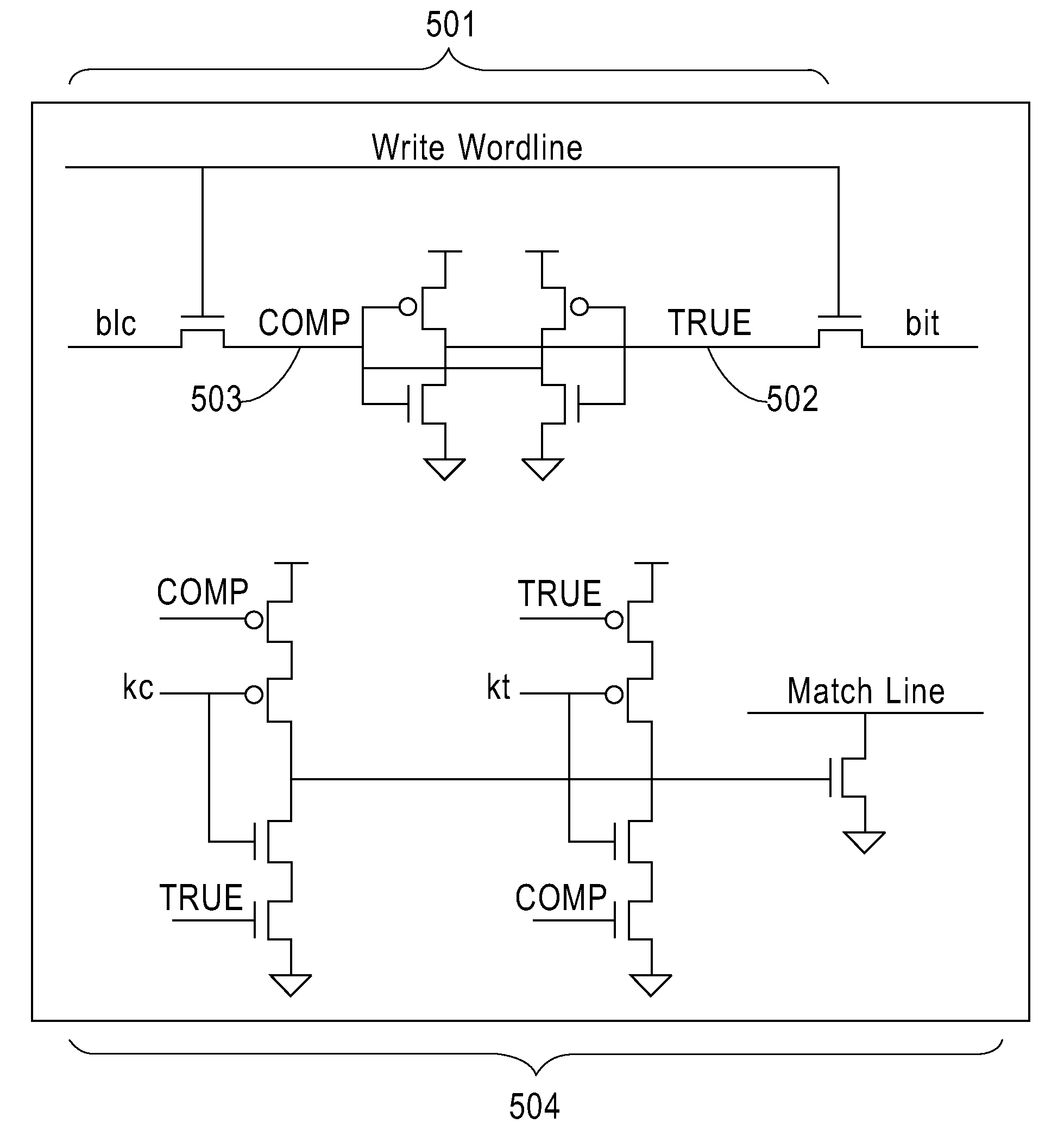 Multi-wafer 3D cam cell