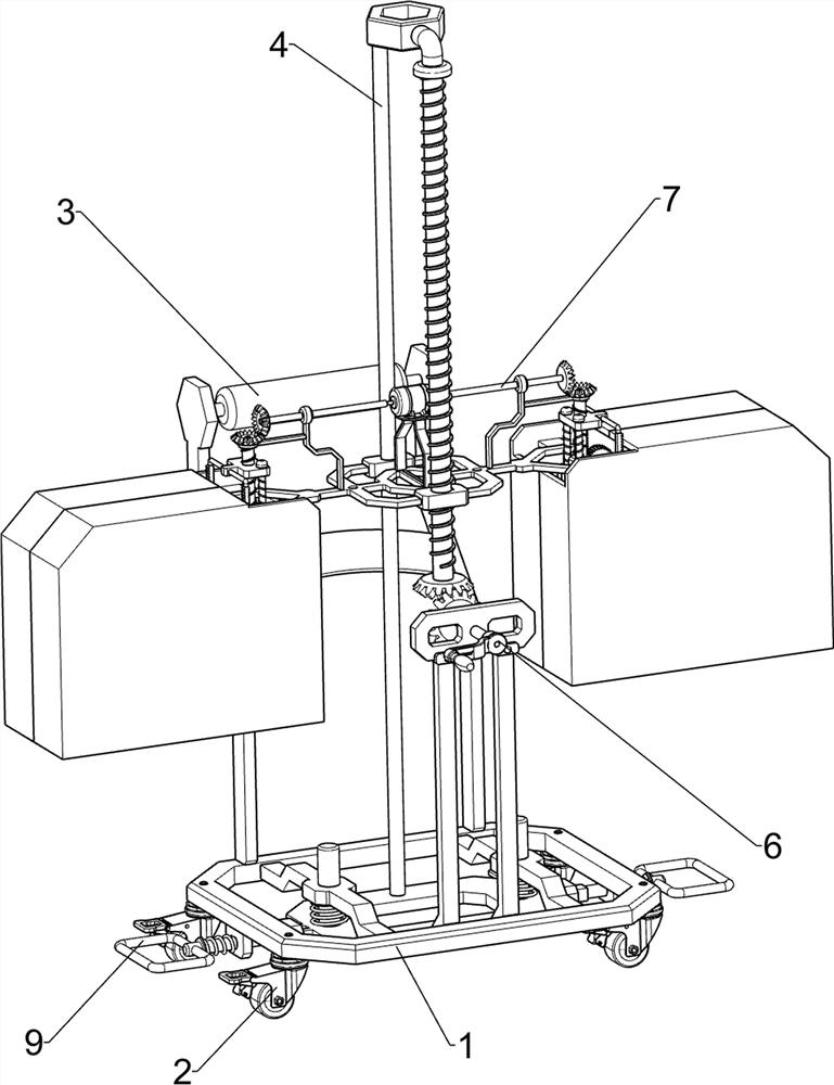 Liftable operation hook for hepatobiliary surgery department