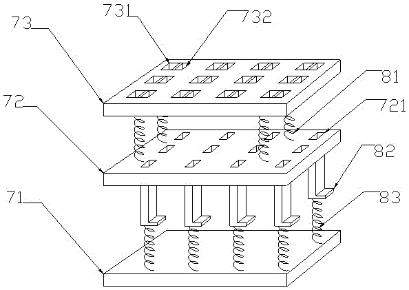 A high temperature sticking fixture