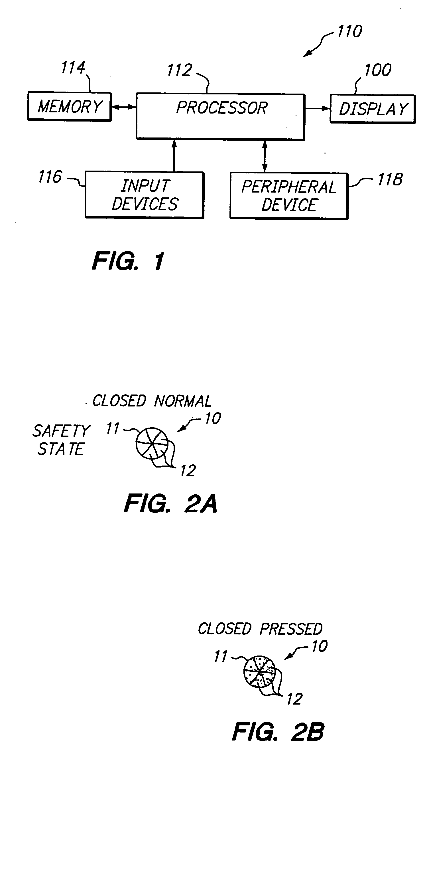 Three state icon for operations