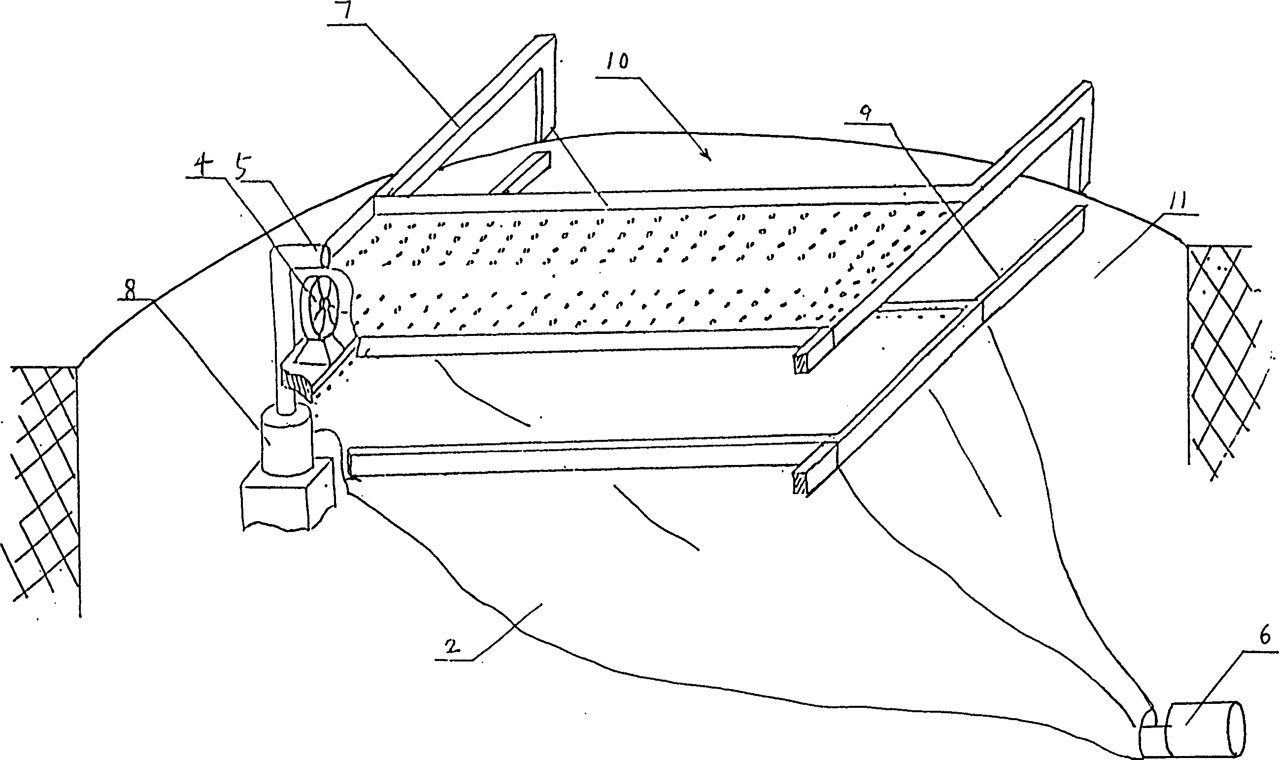 Energy-saving oxygenation system in sewage treatment